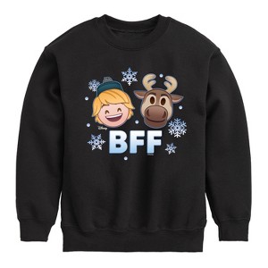 Boys' - Disney - Kristoff Sven Bff Graphic Long Sleeve Fleece Sweatshirt - 1 of 4