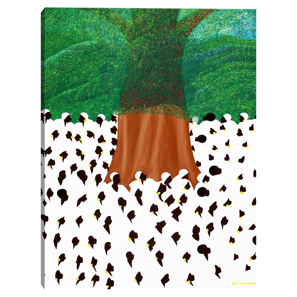 Photos - Other Decoration 30" x 40" Souvenance The Sacred Mapou Tree by Synthia Saint James Canvas Art Print - Masterpiece Art Gallery