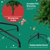 Bestier Snow Flocked Artificial Christmas Tree, Pre-lit Hinged Spruce Xmas Tree with Branch Tips, Incandescent Lights, Sturdy Metal Stand - 4 of 4