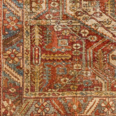 St David Burnt Orange Synthetic Fur Washable Oriental Rug 2'6" x 4'
