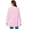 Woman Within Plus Size Shaker Crewneck Pullover - 3 of 4