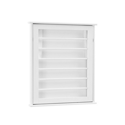 White Folding Wall Mounted Drying Rack with Six Slots