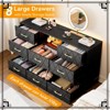 Modern 8-Drawer Black Dresser with LED Lights, Charging Station, and TV Stand for Bedroom or Living Room, Black - 4 of 4