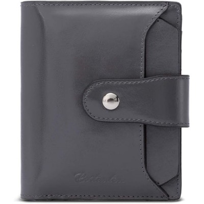 BEAFUP Women’s  Wallet,Women’s Minimalist Solid Color Wallet，RFID Blocking Small Bifold Zipper Pocket Wallet Card Case Purse with ID Window