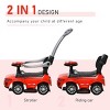 2 In 1  Push Car Stroller Sliding Car with Horn Music Light Function Secure Bar Ride on Toy for Boy Girl 1-3 Years Old-3irtyhousy - 2 of 4