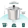 MAGNAWARE 10 Qt Cast Aluminum Stock Pot – Large Capacity Cooking - 2 of 4