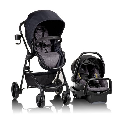 Evenflo Pivot Modular Travel System with Stroller & SafeMax Infant Car Seat - Casual Gray