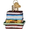 Old World Christmas Blown Glass Ornament for Christmas Tree, Gumdrops (Mini) Collection, Stack of Books - 4 of 4