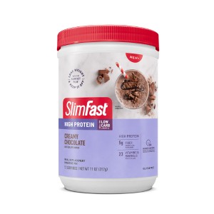 SlimFast Advanced Nutrition High Protein Smoothie Mix - Creamy Chocolate - 11.01oz - 1 of 4