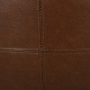 Christopher Knight Home Denell Faux Leather Large Ottoman Cognac Brown - 4 of 4