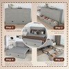 QingMoon Murphy Bed with Storage, Hideaway Full Foldable Bed, Cabinet Bed with Swivel Wheels and Charging Station, Noisy Free for Bedroom - 3 of 4