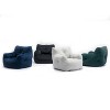 Bean Bag Couch With Filling Soft Velvet Fabric Bean Bag Chair Filled With Memory Sponge Comfy Beanbag Chair For Adults,Lazy Chair-Cuddlewood - 3 of 4