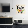 Stupell Industries Relax Rainbow Colors Icon Bath, 30" x 30" - 2 of 4