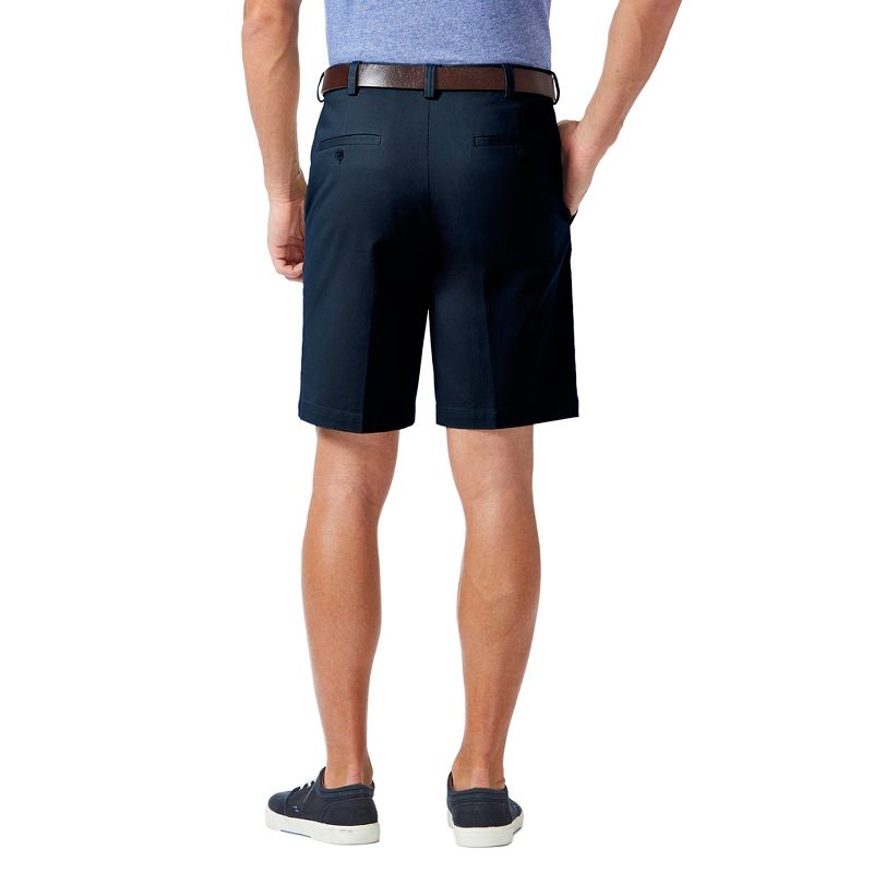 Haggar Men's Regular Fit Flat Front Stretch Chino Shorts, 3 of 5