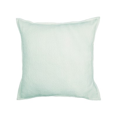EY Essentials 26" x 26" Chander Sea Glass Cotton Euro Sham - Machine Washable