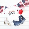 Simply Sage Market Women's Patriotic Stars and Stripes Cursive Short Sleeve Graphic Tee - 3 of 4