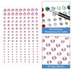 Unique Bargains Acrylic Self-Adhesive Decorative Rhinestone Stickers 5 Sheets/810 Pcs - 3 of 4