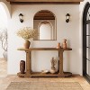 Tribesigns 63" Solid Wood Console Table, Farmhouse Sofa Table Behind Couch with 2-Tier Shelf for Hallway, Foyer, Entrance, Living Room - 4 of 4