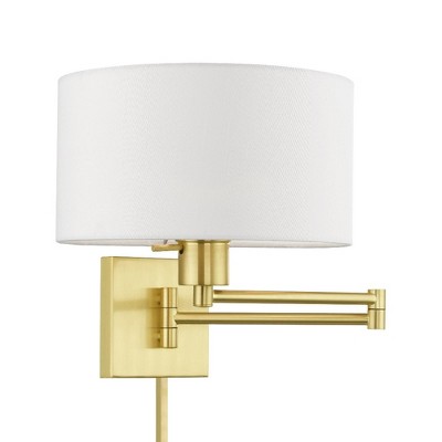 Livex Lighting 1 - Light Wall Light in  Satin Brass