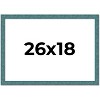 PosterPalooza | Simple Blue Picture Frame - UV Acrylic, Backing Board, Hanging Hardware Included - 2 of 4