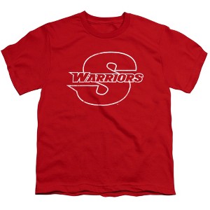 California State University Stanislaus Distressed Primary Logo Kids T-Shirt For Youth Red - 1 of 4