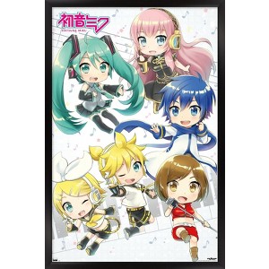 Trends International Hatsune Miku - Chibi Framed Wall Poster Prints - 1 of 4