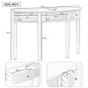 51'' Pine Veneer Console Table with Vertical Stripe Design,Stylish Storage Solution for Entryway–The Pop Home - 3 of 4