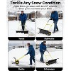 Heavy Duty Snow Shovel for Driveways and Walkways – Durable Metal Blade, Comfortable Handle, Ideal for Clearing Snow in Yards and Gardens - 4 of 4