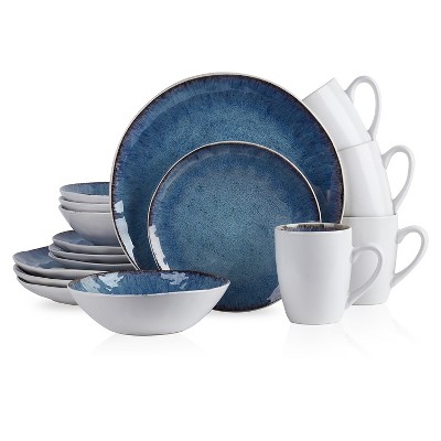 Stone Lain Romy 16-Piece Stoneware Dinnerware Set, Service for 4