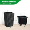 AcekoolPlanters - Self-Watering with Rattan Design for Indoor/Outdoor - 3 of 4