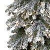 8ft Nearly Natural Pre-Lit Flocked Slim Grand Alpine Artificial Christmas Tree Clear Lights - 3 of 4