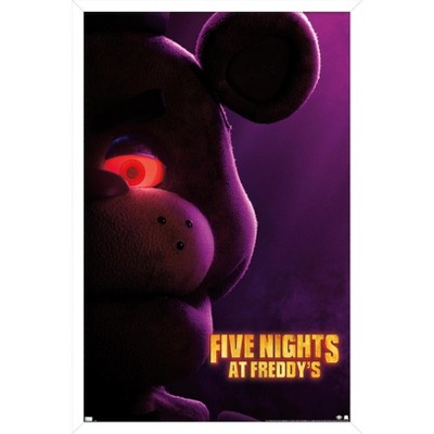 Trends International Five Nights at Freddy's Movie - Teaser One Sheet  Framed Wall Poster Prints White Framed Version 22.375 x 34 in 2023