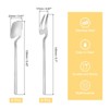 Unique Bargains Stainless Steel Kitchen Utensil Sets Mini Dessert Spoons Forks 5.43" 5.7" 12 Pcs - 2 of 4