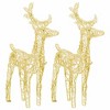 Christmas Reindeer Set of 2 Warm white Acrylic Medium - 2 of 4