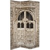 6" Double Sided Stone Doorway Canvas Room Divider Gray - Oriental Furniture: High Resolution Print, No Assembly, Adjustable Panels - 2 of 4