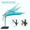 Sonkuki 8.2 x 8.2 Ft. Patio Offset Umbrella With Base for Garden, Backyard and Poolside - 4 of 4