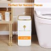 Automatic Bathroom Trash Can with Lid, 3.1 Gallon / 13L Smart Motion Sensor Touchless Small Waste Basket, Slim Plastic Garbage - 4 of 4
