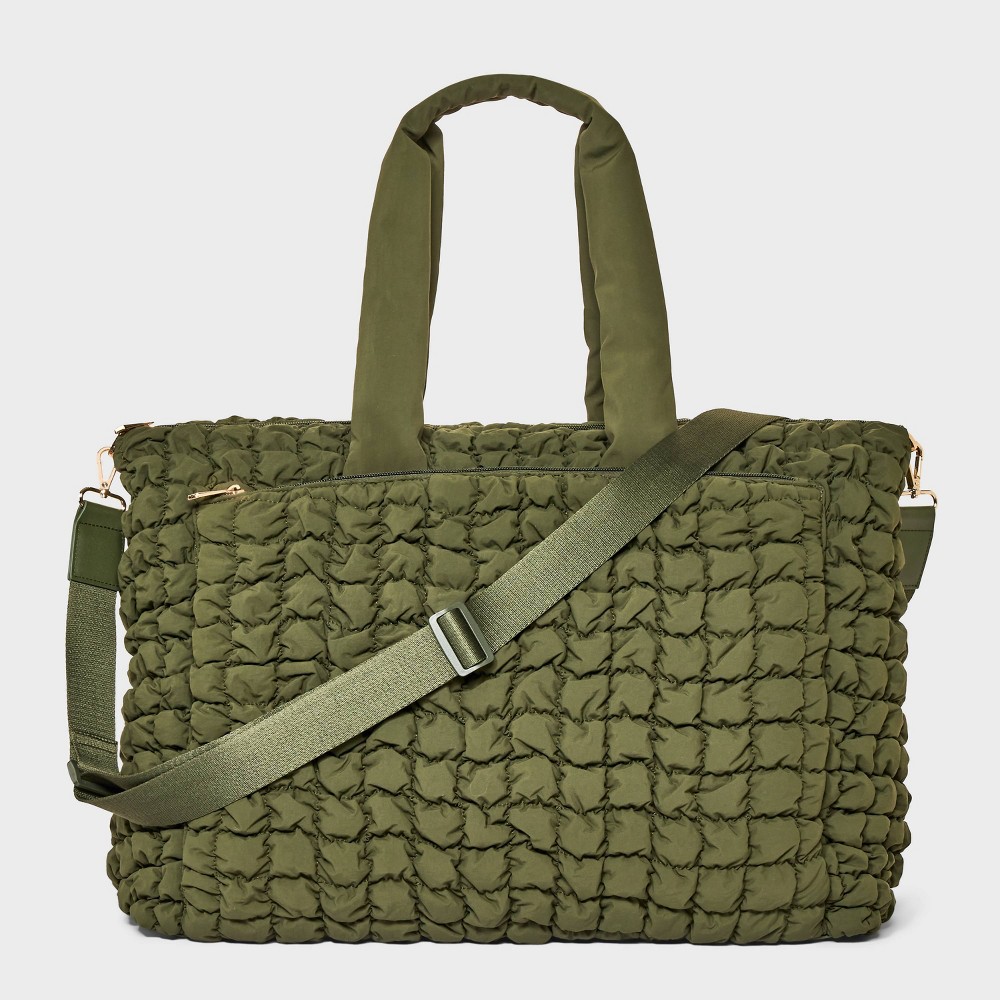 Photos - Travel Accessory Soft Weekender Bag - A New Day™ Green