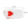 Unique Bargains Silicone Heel Support Cup Pads Orthotic Insole Plantar Care Heel Pads Love Pattern Size 33-39 6Pcs - 4 of 4