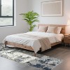 Washable Non-Slip Rug, Modern Abstract Low Pile Indoor Carpet, Soft Machine Washable Area Mat for Living Room, Bedroom, Entryway - 2 of 4