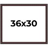 PosterPalooza | Linear Brown Picture Frame - UV Acrylic, Backing Board, Hanging Hardware Included - 2 of 4