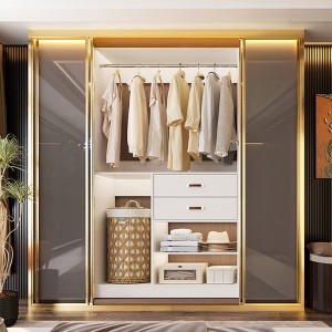 Besiost 40-In Closet Organizer with Drawers, Freestanding Closet System - 1 of 4