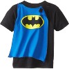 DC Comics Toddler Boys' Batman Superhero Logo Caped Costume T-Shirt, 2T Kids - 2 of 3