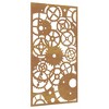 VidaXL Patio Wall Decoration 41.3 in.x21.7 in. Corten Steel Gear Wheel Design - 2 of 4