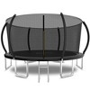 Okak 12/14FT UV-Protected Trampoline with Outer Safety Enclosure, Pumpkin Outdoor Trampolines with Thick Spring, Rebounder for Outdoor - 3 of 4