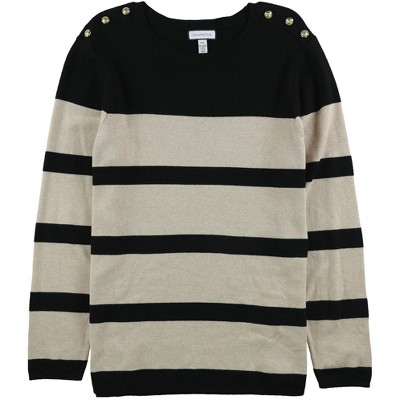 Charter Club Womens Button-Shoulder Pullover Sweater