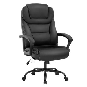 BestMassage Big and Tall Office Chair Desk Chair with 500 lbs Weight Capacity & PU Leather Upholstery  Task Computer Chair for Heavy People - 1 of 4