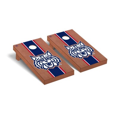 NCAA Arizona Wildcats Premium Cornhole Board Rosewood Stained Stripe Version