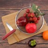 Unique Bargains Stainless Steel Mesh Strainer Long Handle Strainer for Kitchen 7.9" Dia Red 1 Pc - 3 of 4