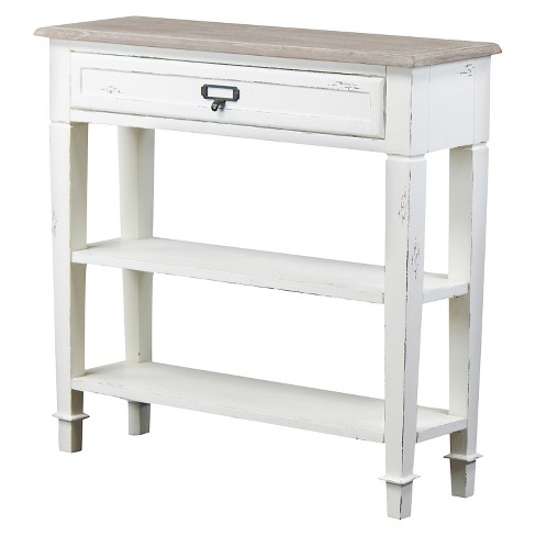 Dauphine Traditional French Accent Console Table 1 Drawer - Baxton Studio - image 1 of 4